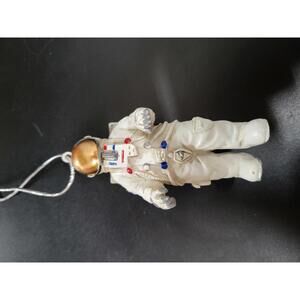 Astronaut Ornament with Gold Helmet and Backpack